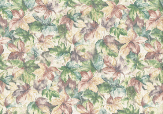 Mill Creek Fabric Lavender Purple Green Leaves  Drapery Upholstery 