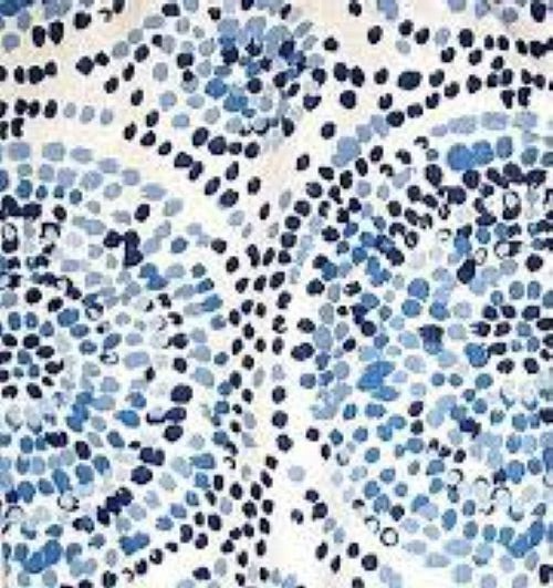 5 Yds  Robert Allen Fabric Duralee Glimpse Blue  Cotton  Drapery Upholstery