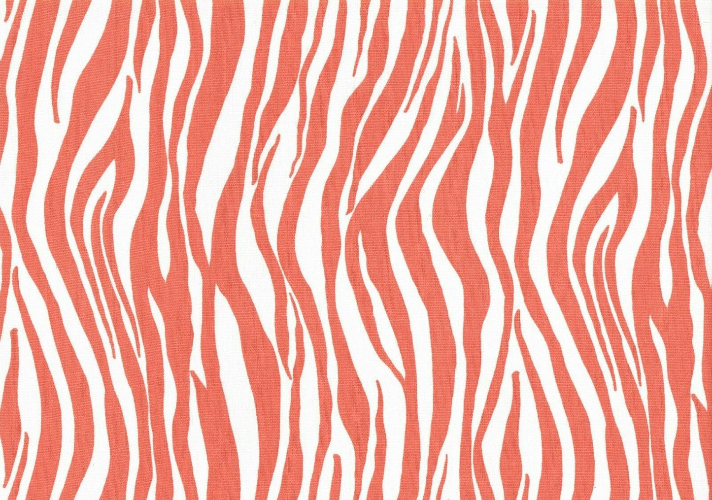 Designer Fabric Peach White Geometric  Cotton Print  Drapery Upholstery 