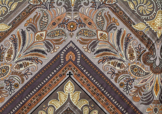 5.75 Yds Jay Yang Esfahan Taupe Linen Blend Brown Gray  Drapery Upholstery  