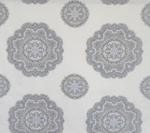 Home Accent Fabric Casablanca Pearl Cotton Gray Light Gray Drapery Upholstery 