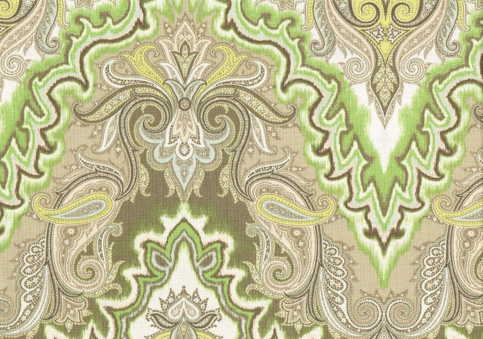 Waverly Fabric Paisley Verse Mineral   Drapery Upholstery 