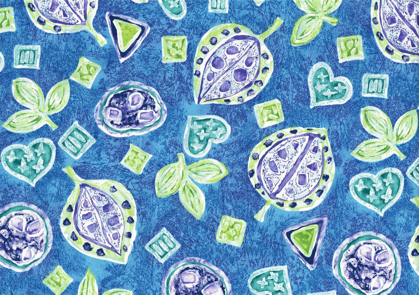 Interior Fabric Blue Green Lavender White Cotton Drapery Upholstery  
