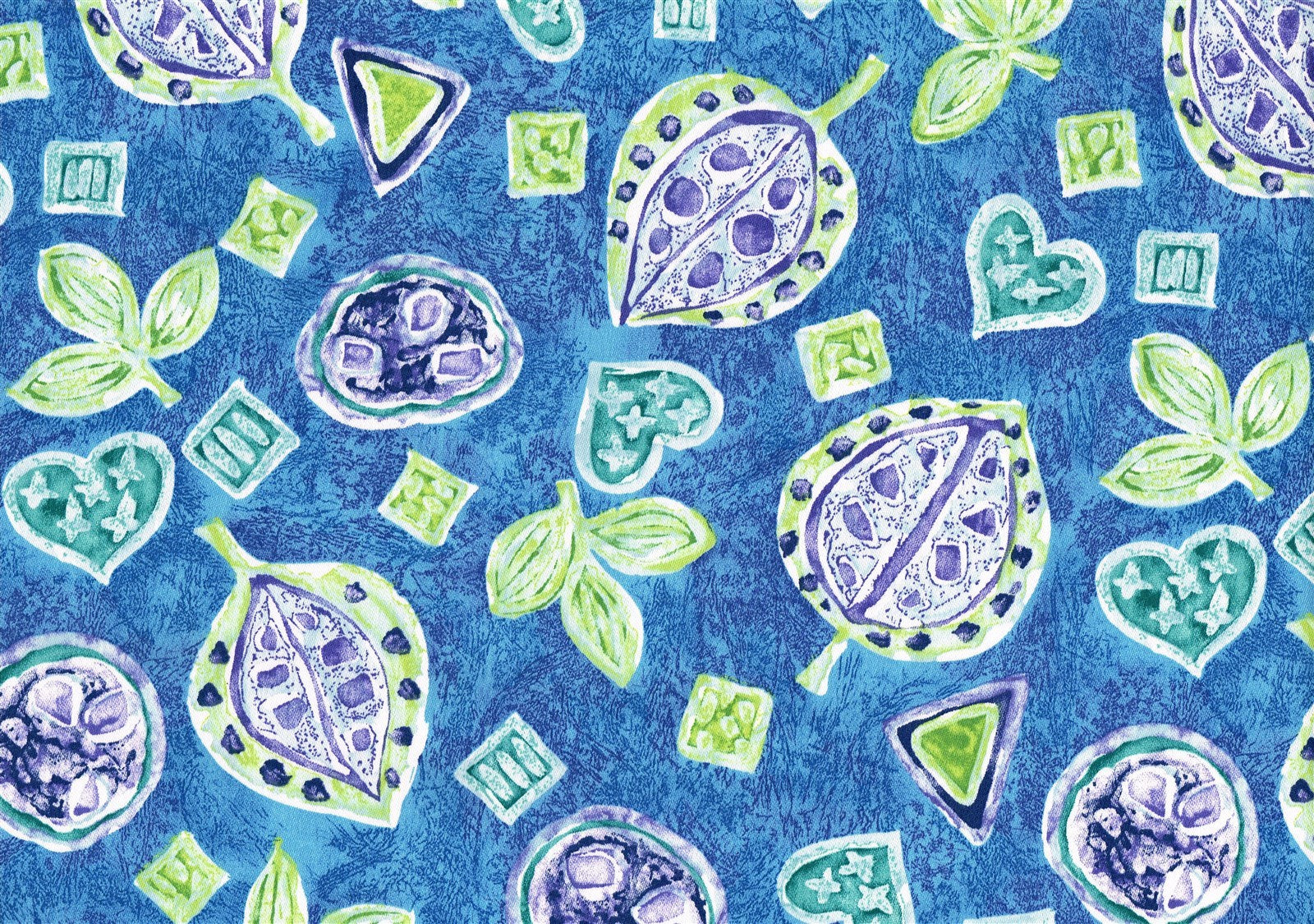 Interior Fabric Blue Green Lavender White Cotton Drapery Upholstery  