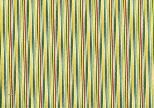 Mill Creek Fabric Striped Red Blue Yellow Drapery Upholstery