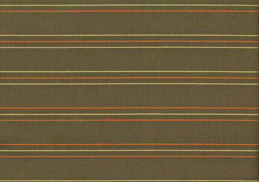 1 Yards Glen Raven Fabric Brown Orange Beige Stripe Drapery Upholstery