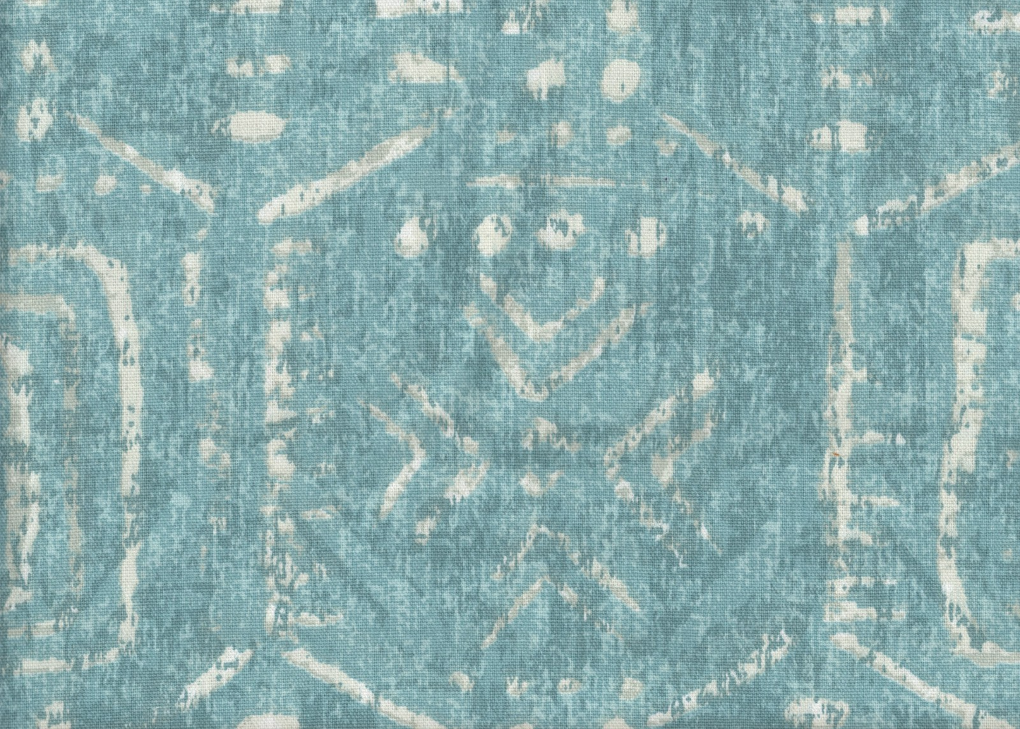 2.50 Yds Mill Creek Fabric Taranis  Blue  Print Cotton Drapery Upholstery