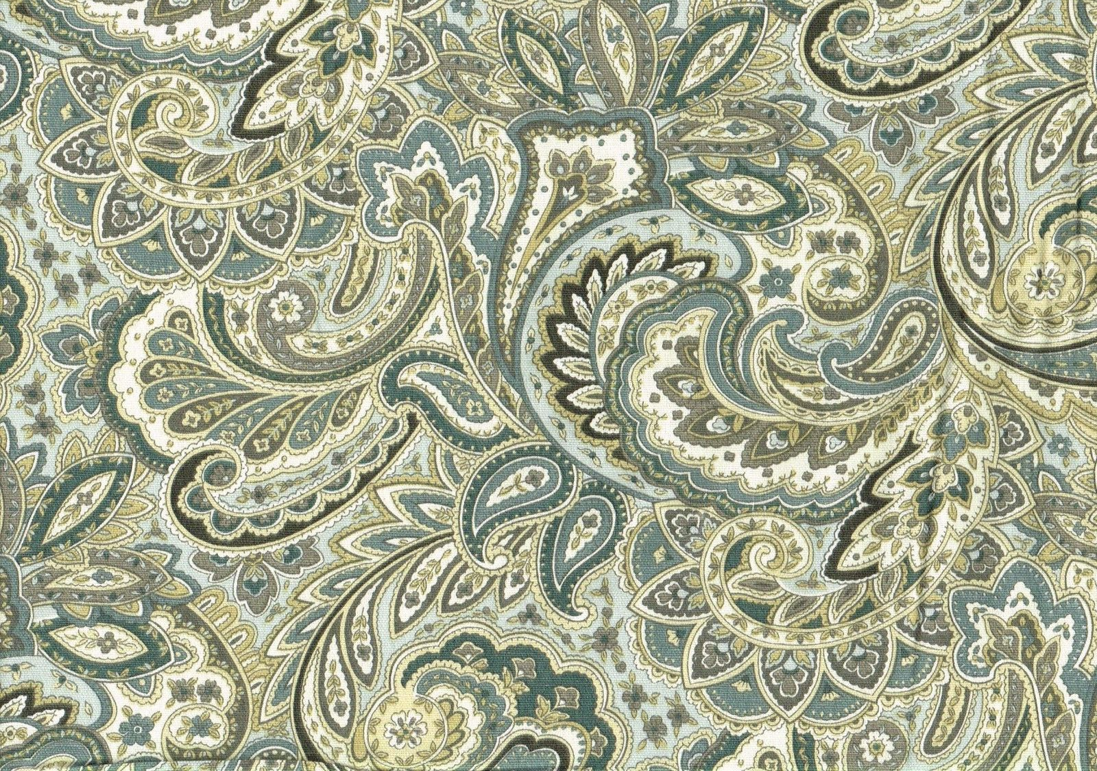 5 Yds Mill Creek Fabric Morelia Pebble  Paisley Cotton Drapery Upholstery
