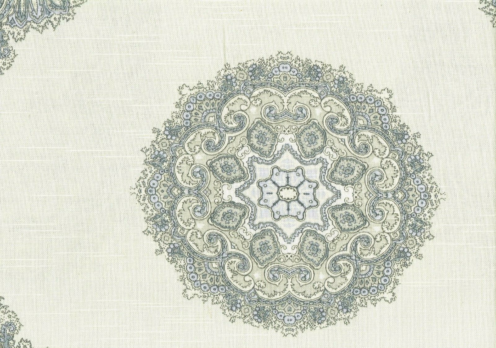 Home Accent Fabric Casablanca Pearl Cotton Gray Light Gray Drapery Upholstery 