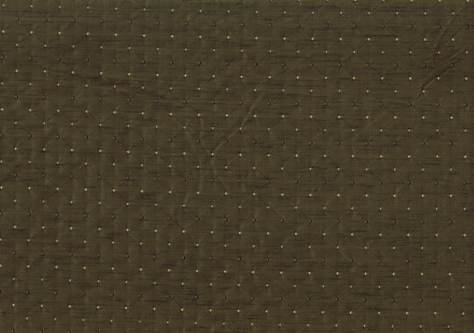 1.25 Yds Designer Fabric Brown with Beige Dot Diamond  Drapery Upholstery 