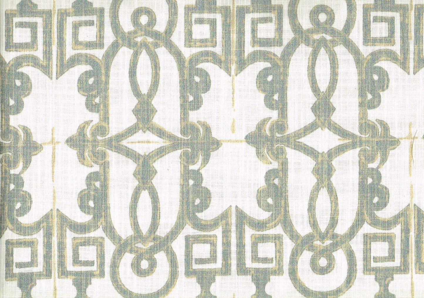 4.5 Yds Lacefield FabricSeille Champagne Cotton  Drapery Upholstery