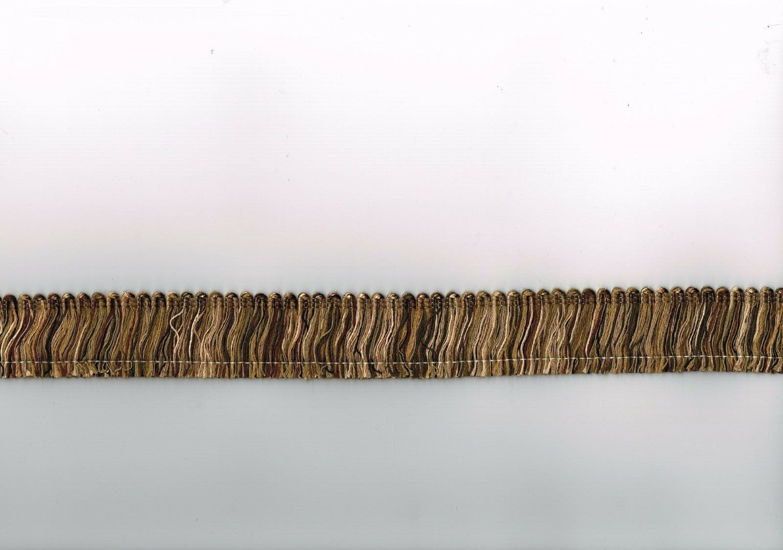 Phoenix Trim General Dan  Fringe Black Brown Burgundy      1.75"  Wide 