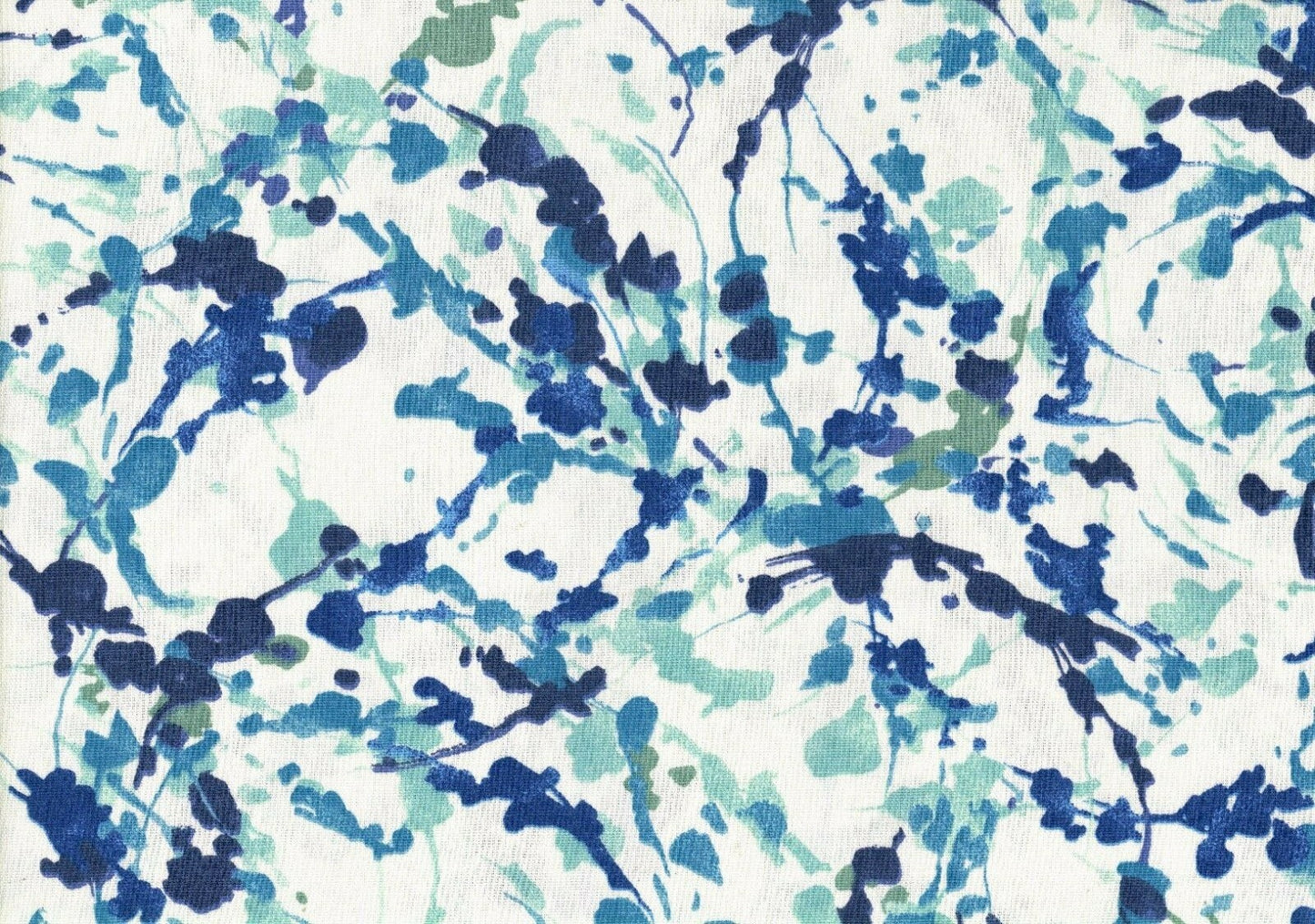 3 Yds Swavelle Fabric Folette Bluebird Cotton Drapery Upholstery 