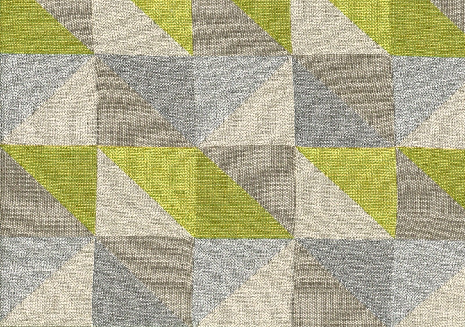 Sunbrella Fabric Crazy Quilt  Lime Solution Dyed Acrylic Drapery Upholstery