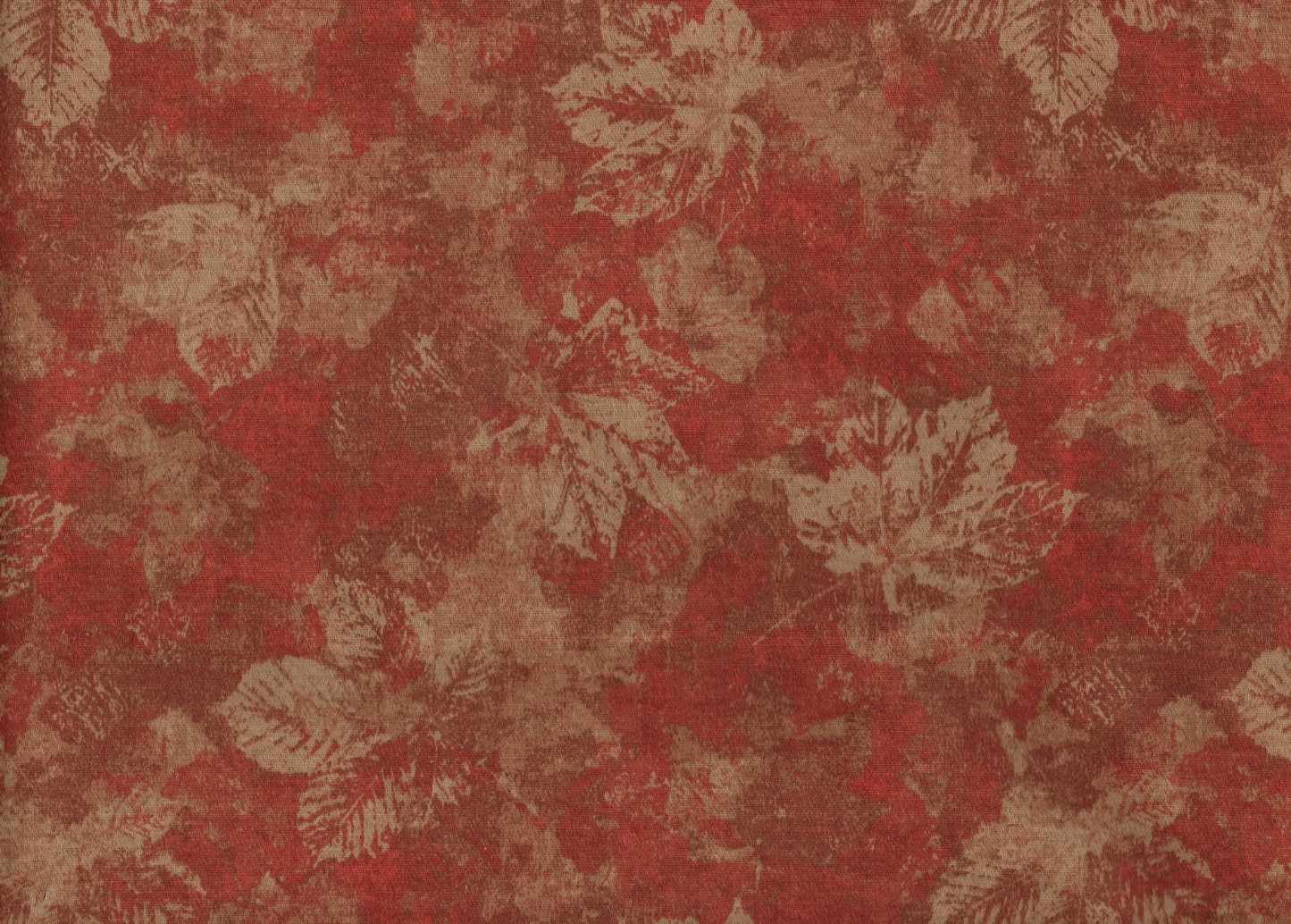 6 Yds Mill Creek Fabric Russett Gold Leaves Cotton Drapery Upholstery