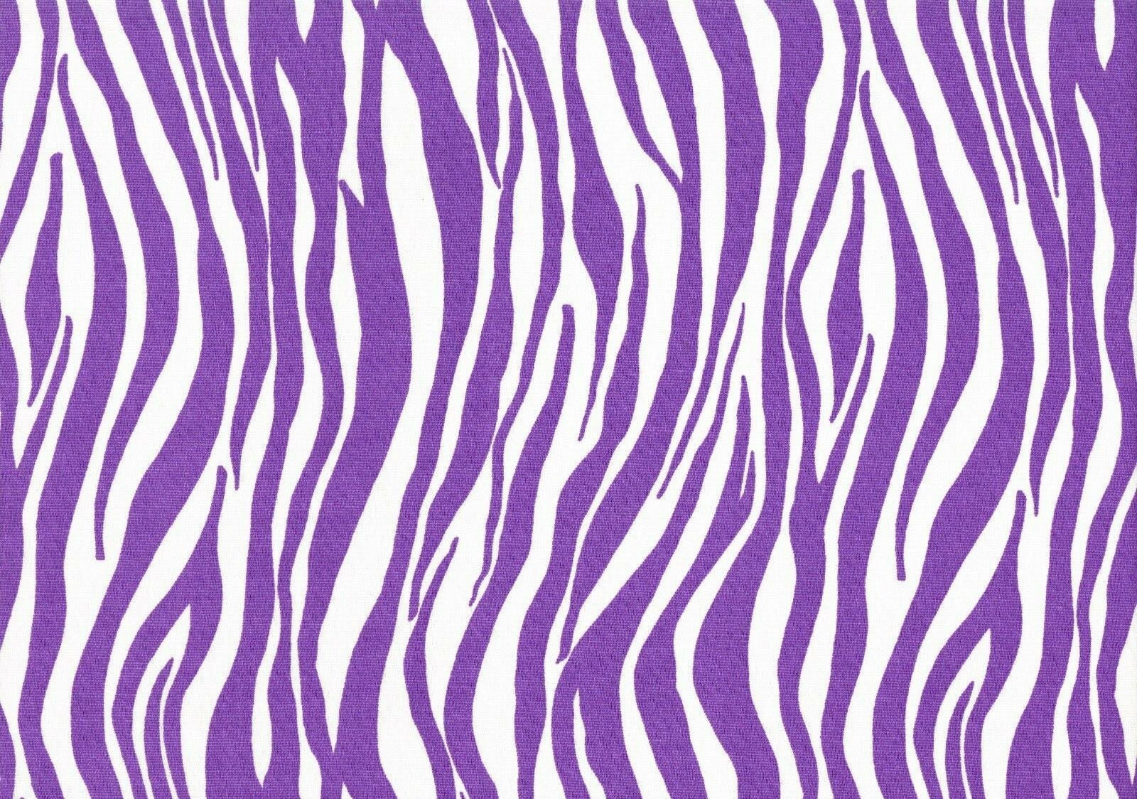 Designer Fabric Purple White   Print Cotton Duck  Drapery Upholstery 