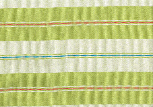 Golding Fabric Boardwalk Lime Stripe Drapery Upholstery