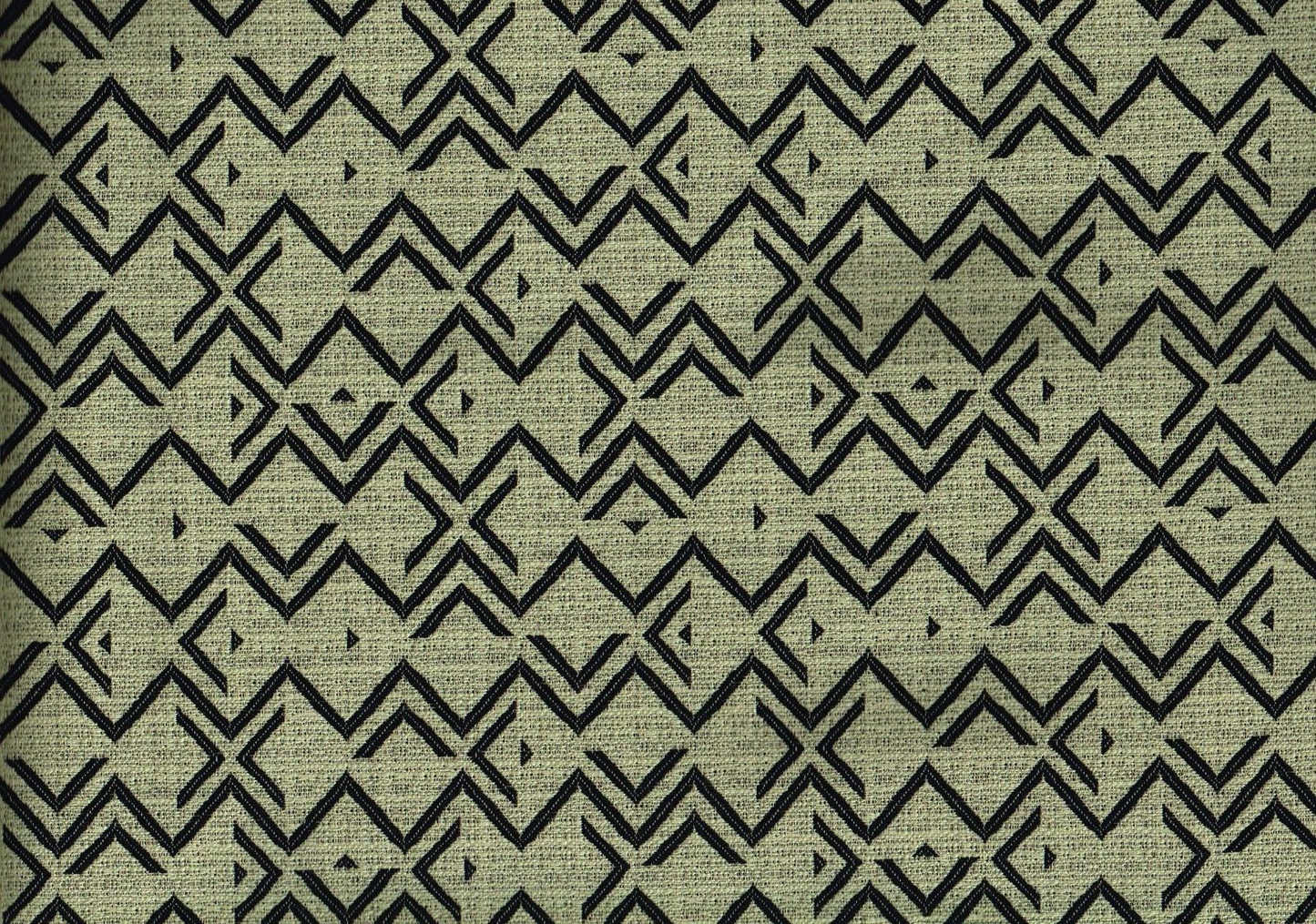 3.50 Yds  Sunbrella Fabric Black Green   Acrylic  Indoor/Outdoor  Upholstery