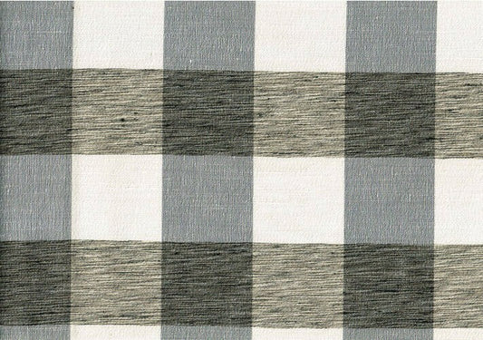 Leslie Jee Fabric Jardine Cement  Polyester Plaid  Drapery Upholstery 