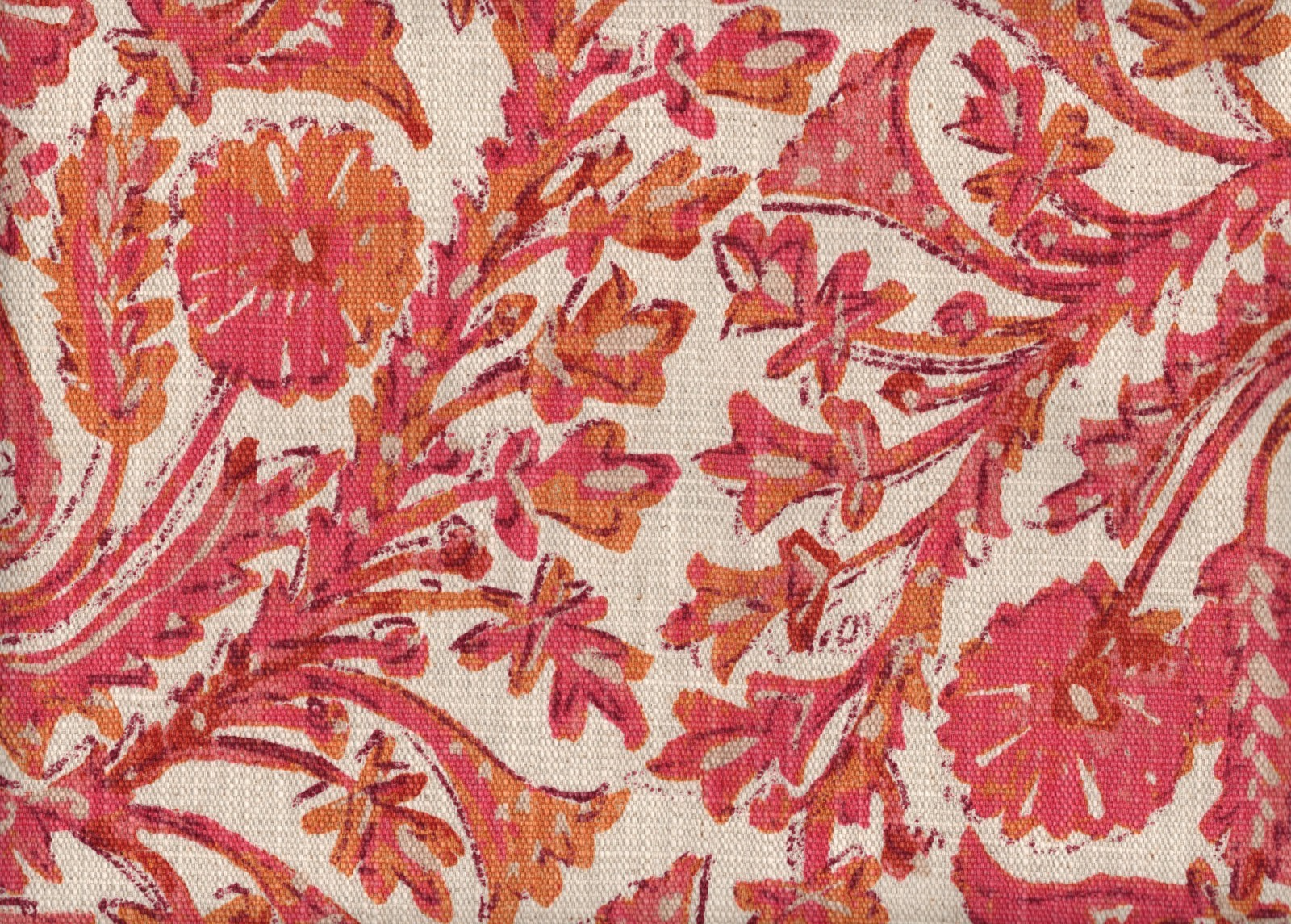 2.5 Yds Lacefield Fabric  Sofia Rosa  Cotton  Drapery Upholstery