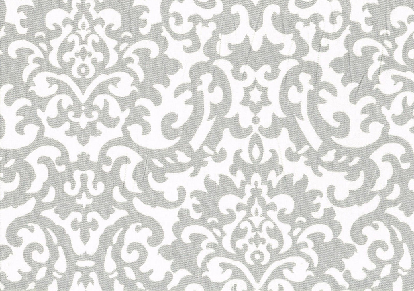 Waverly Fabric Duncan Sterling Silver White  Cotton Drapery Upholstery