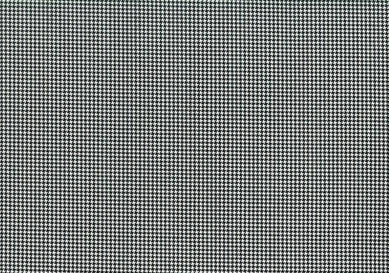 6 Yards Designer Fabric Black and White Houndstooth Check Drapery Upholstery