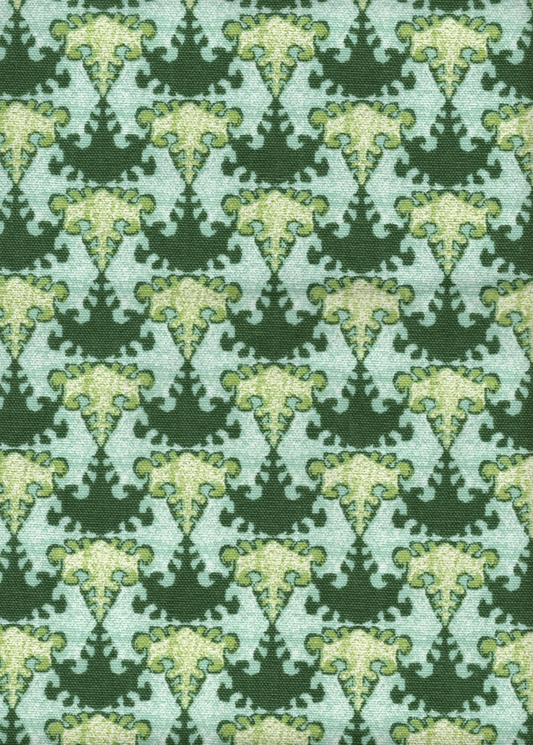 2 Yds Lacefield Fabric  Tessa Cucumber  Cotton Drapery Upholstery