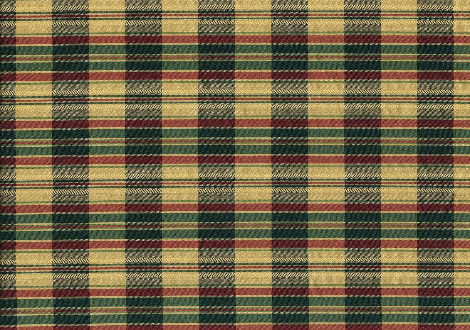 Robert Allen Fabric Engstrom Holly Red Green Gold Drapery  Weight 