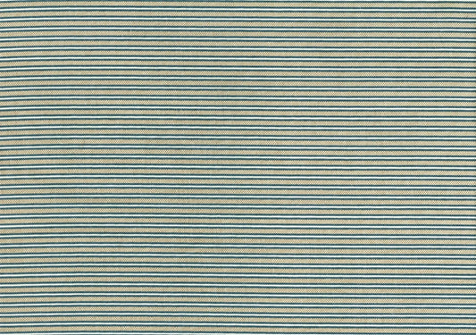 4.5 Yds Richloom Fabric Khaki Blue White Stripe Cotton   Drapery Upholstery
