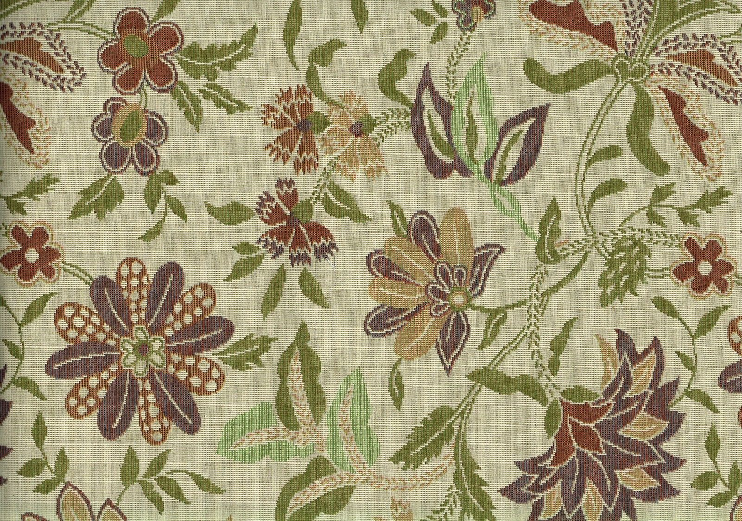 3 .5 Yards Martinville Fabric Chateaux Vineyard  Tapestry Flora Upholstery