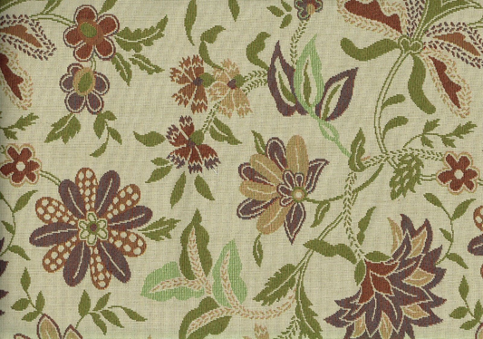 3 .5 Yards Martinville Fabric Chateaux Vineyard  Tapestry Flora Upholstery
