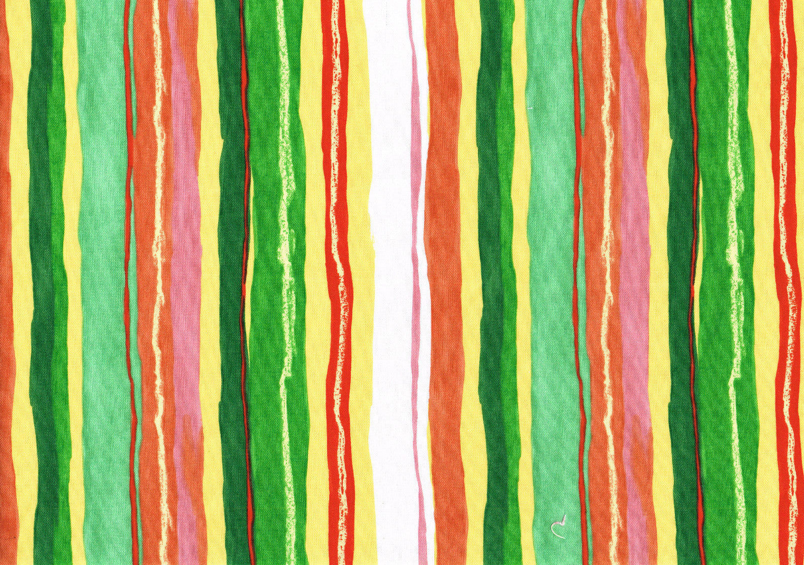 Mill Creek Fabric Stripe Green Red White Yellow Drapery Upholstery