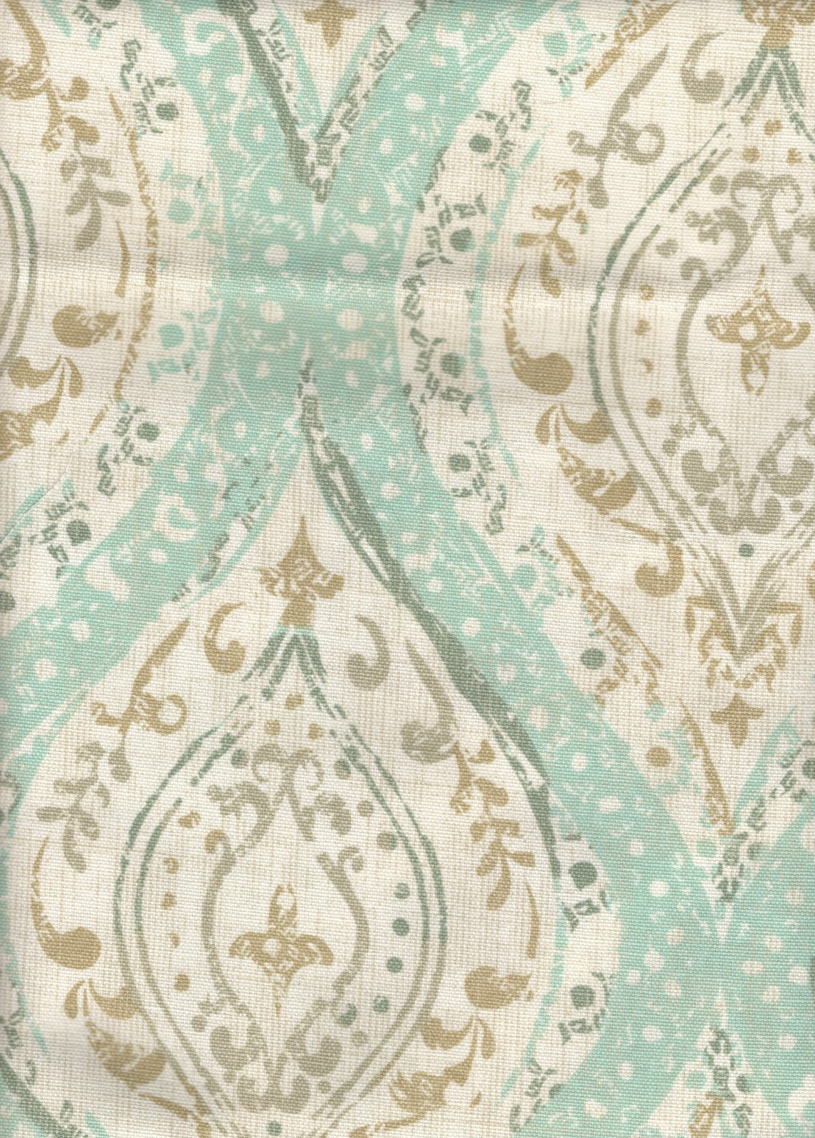 4 Yds Covington Fabric Ariana Spa Cotton Drapery Upholstery
