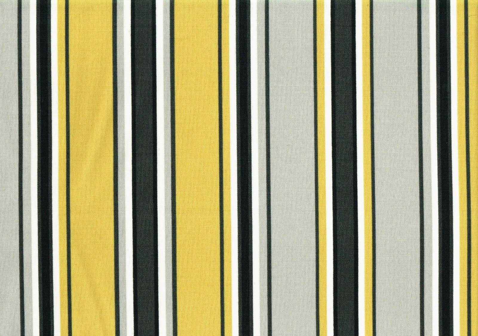 8.75 Yards Mill Creek Gold Gray White Inndoor/Outdoor  Print Drapery Upholstery