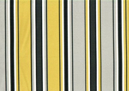8.75 Yards Mill Creek Gold Gray White Inndoor/Outdoor  Print Drapery Upholstery