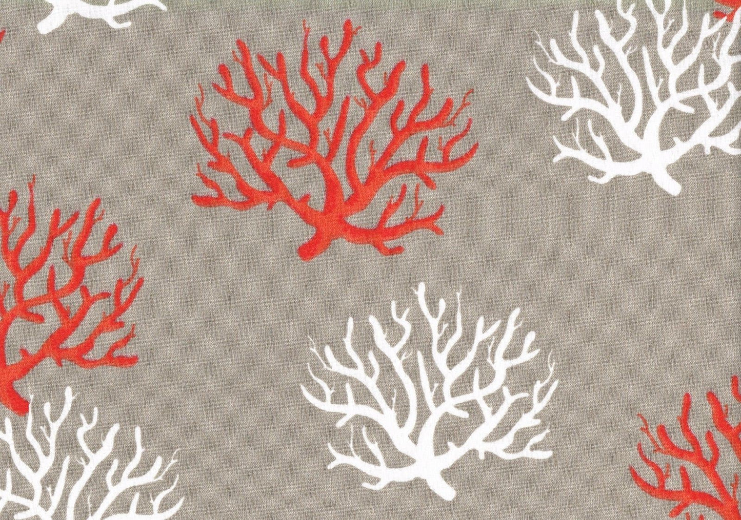 Premier Prints Isadella Salmon Gray Salmon White   Outdoor Drapery Upholstery 