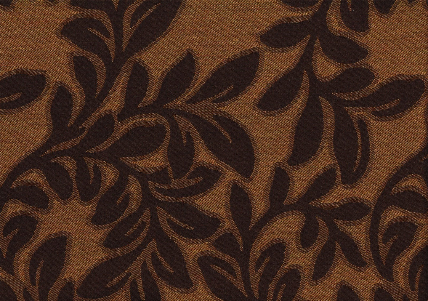   Glen Raven Fabrics Brown Gold Red Leaves  Woven   Upholstery 