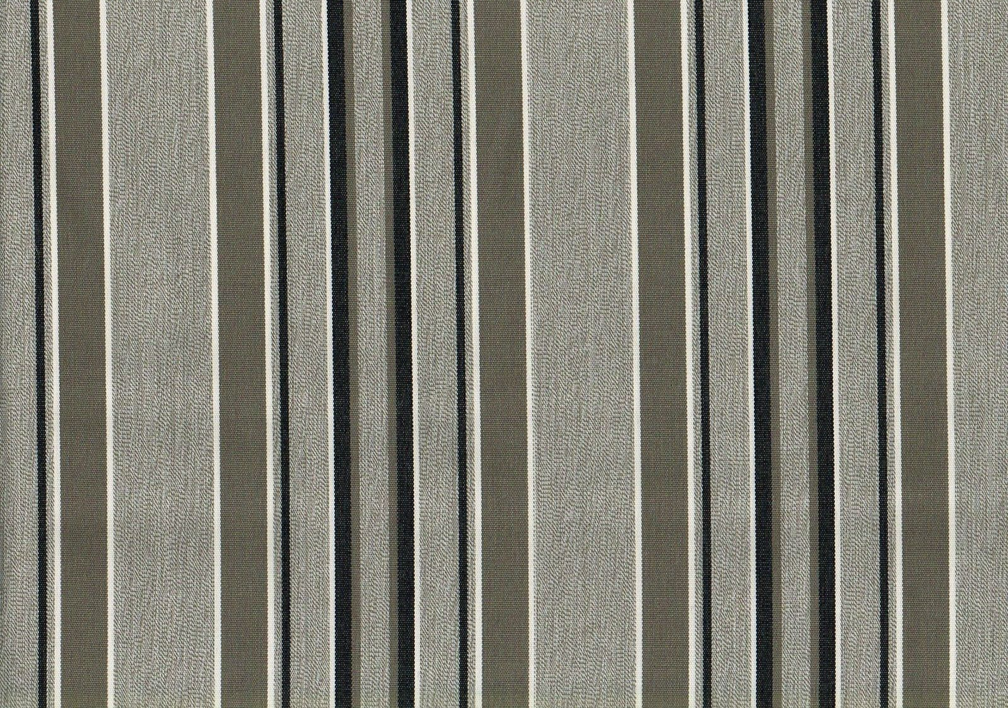1 .75 Yd  Sunbrella Fabric Brown Stripe Solution Dyed Acrylic Drapery Upholstery