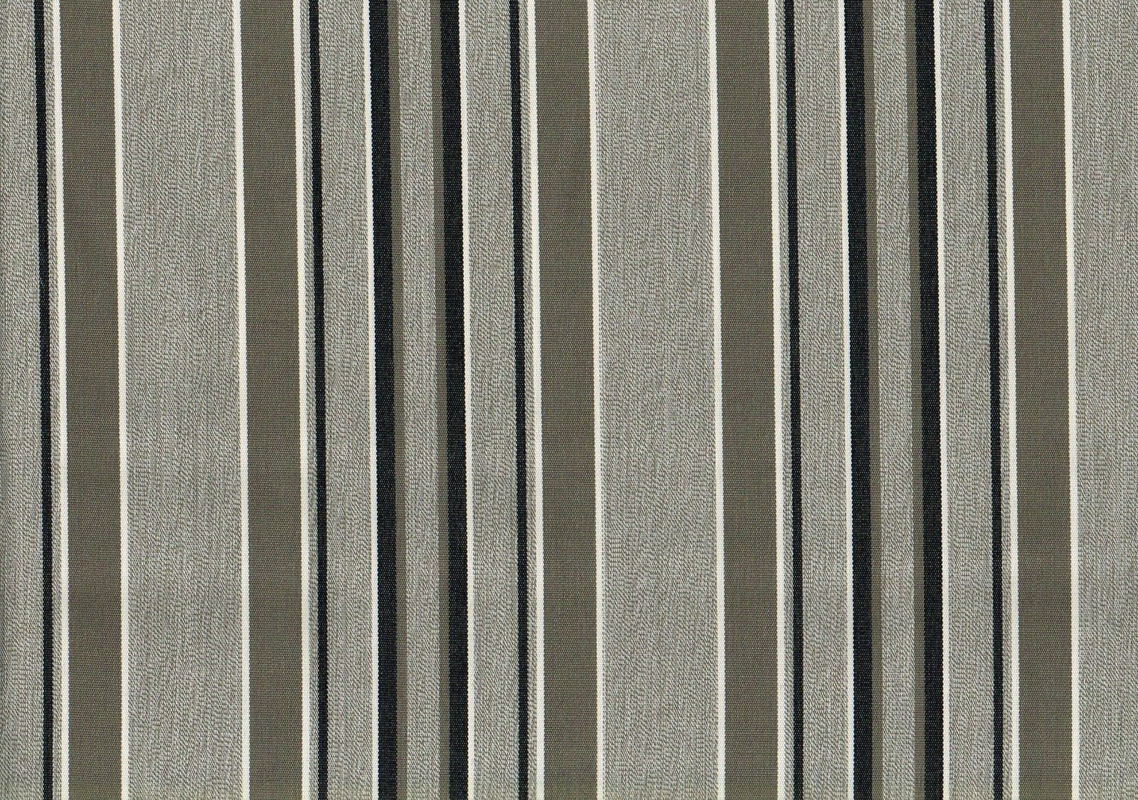 1 .75 Yd  Sunbrella Fabric Brown Stripe Solution Dyed Acrylic Drapery Upholstery