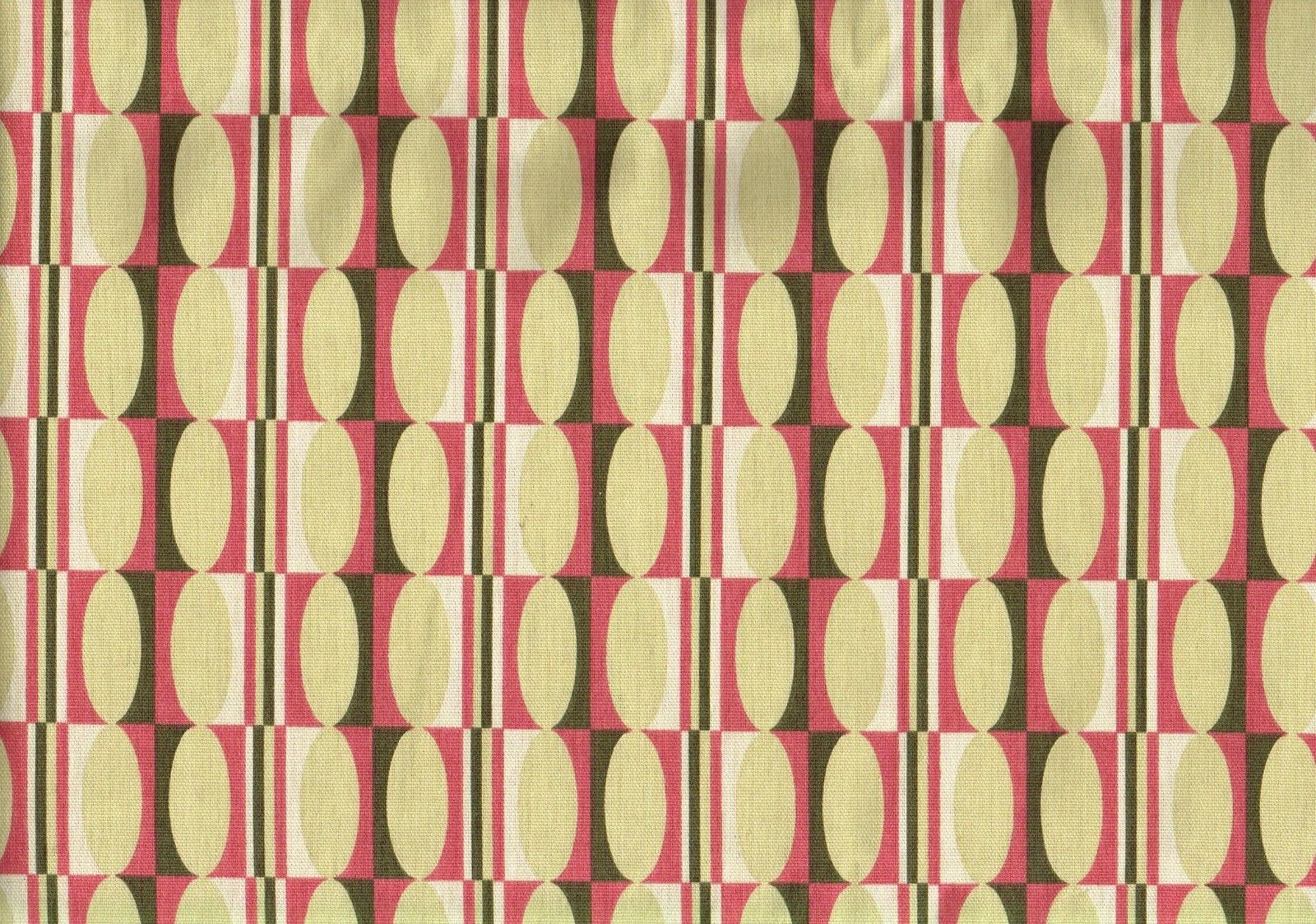 5 Yds Waverly Fabric Shapes Camel Rose Black  Cotton Drapery Upholstery
