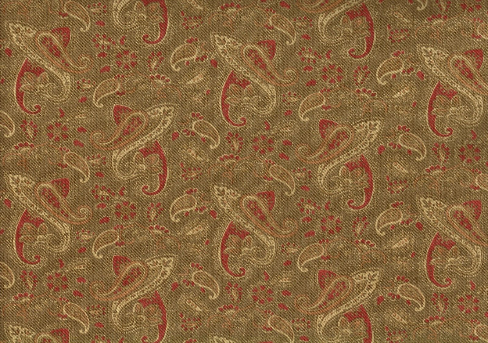 Designer Fabric Burgundy Brown Beige Indoor/Outdoor  Drapery Upholstery