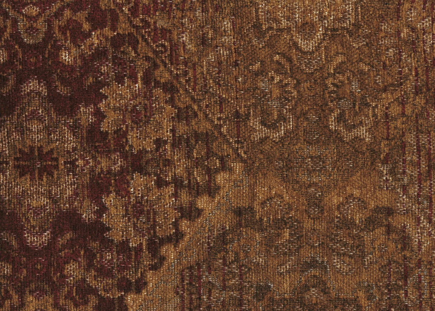 Culp Fabrics Noura Fig  Acrylic  Blend Gold Burgundy  Upholstery Weight