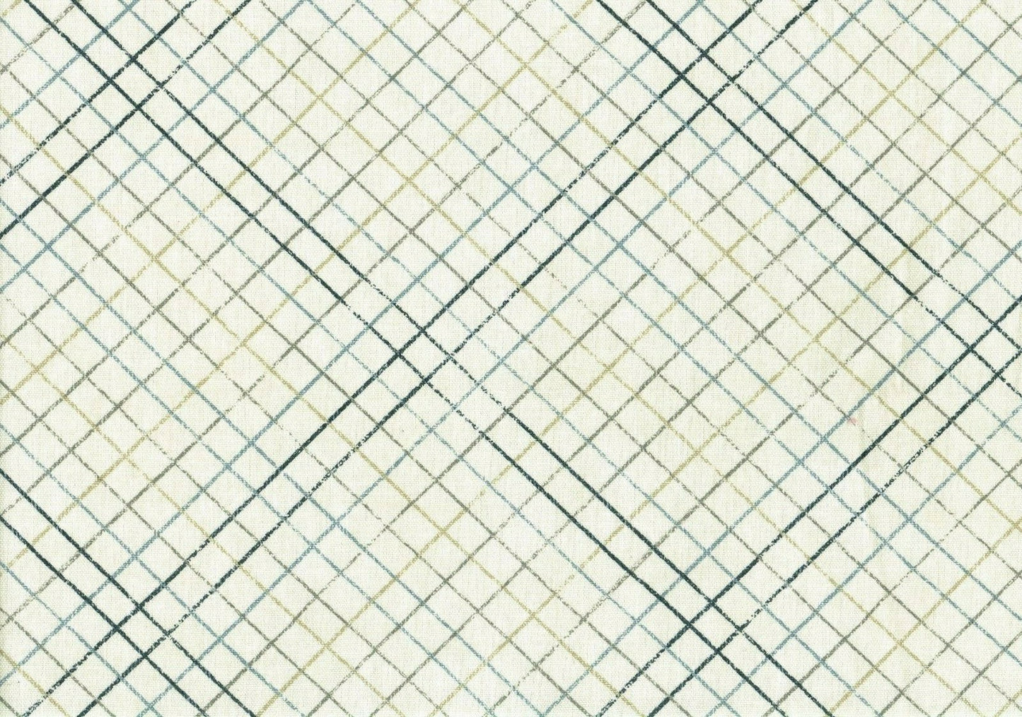 5 Yds Magnolia Home Fabric Brown Navy Blue Cotton Print  Drapery Upholstery 
