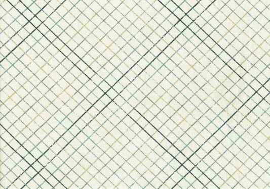 5 Yds Magnolia Home Fabric Brown Navy Blue Cotton Print  Drapery Upholstery 