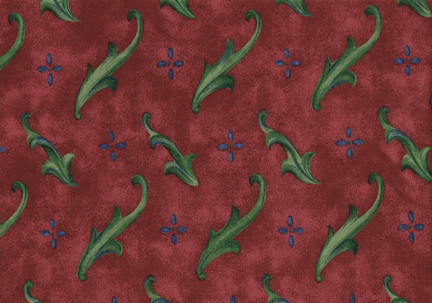 Sundown & Bourne Fabric Dubloon  Burgundy Green  Cotton Drapery Upholstery 