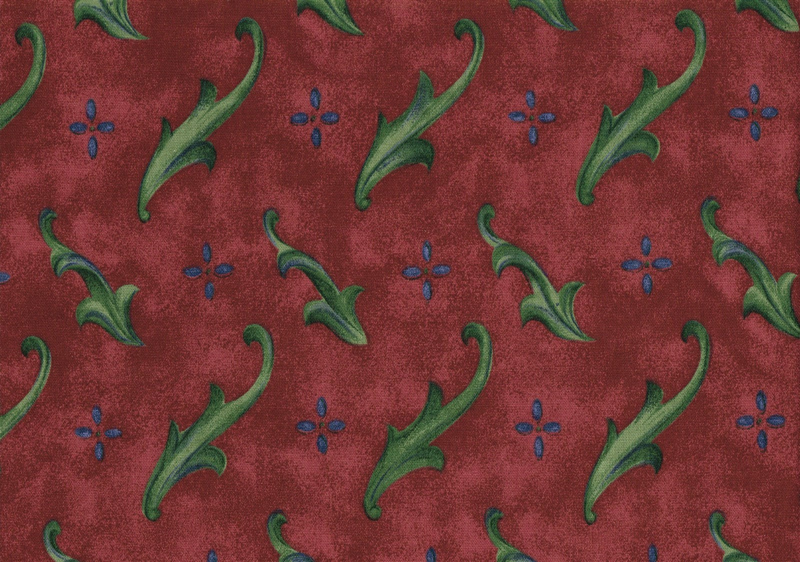 Sundown & Bourne Fabric Dubloon  Burgundy Green  Cotton Drapery Upholstery 