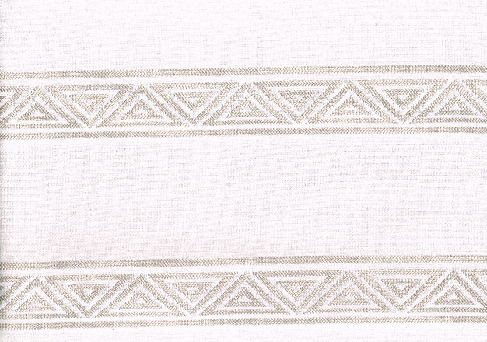 7.50 Yds Sunbrella Fabric Taupe Triangle Stripes  100% Solution Dyed Acrylic Uph