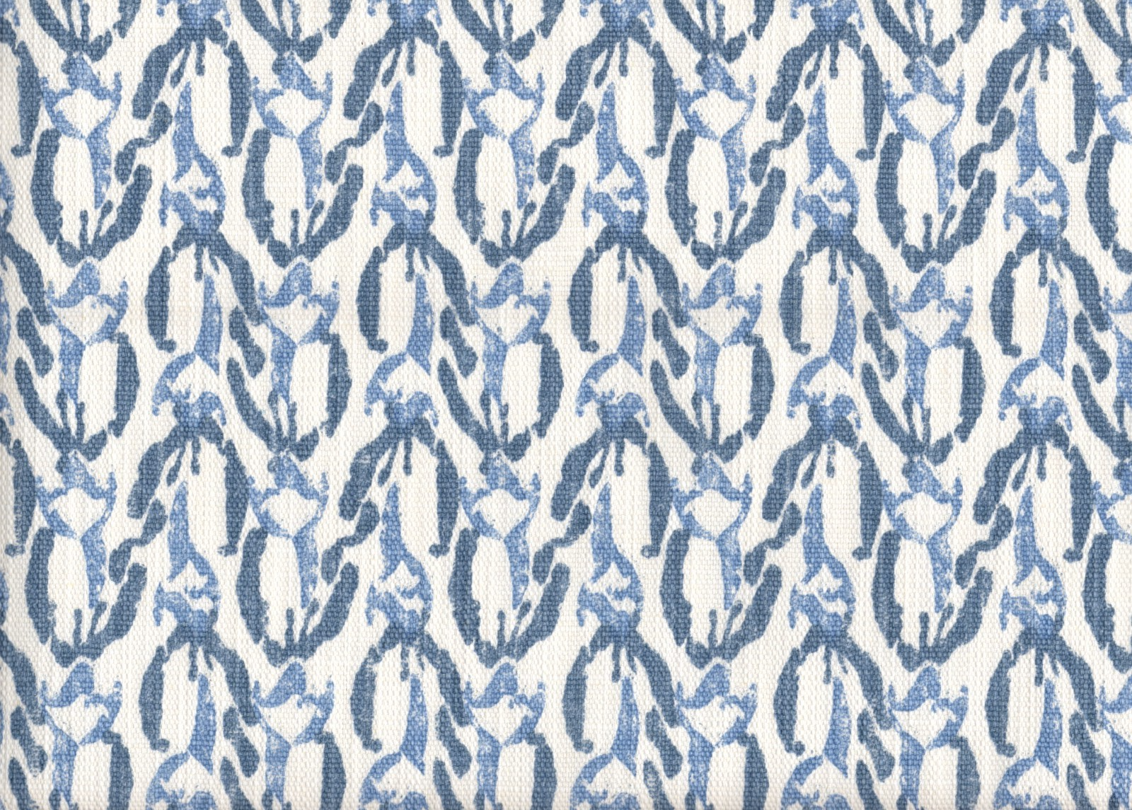 3 Yds Lacefield Fabric  Reed Chatham Blue  Cotton  Drapery Upholstery