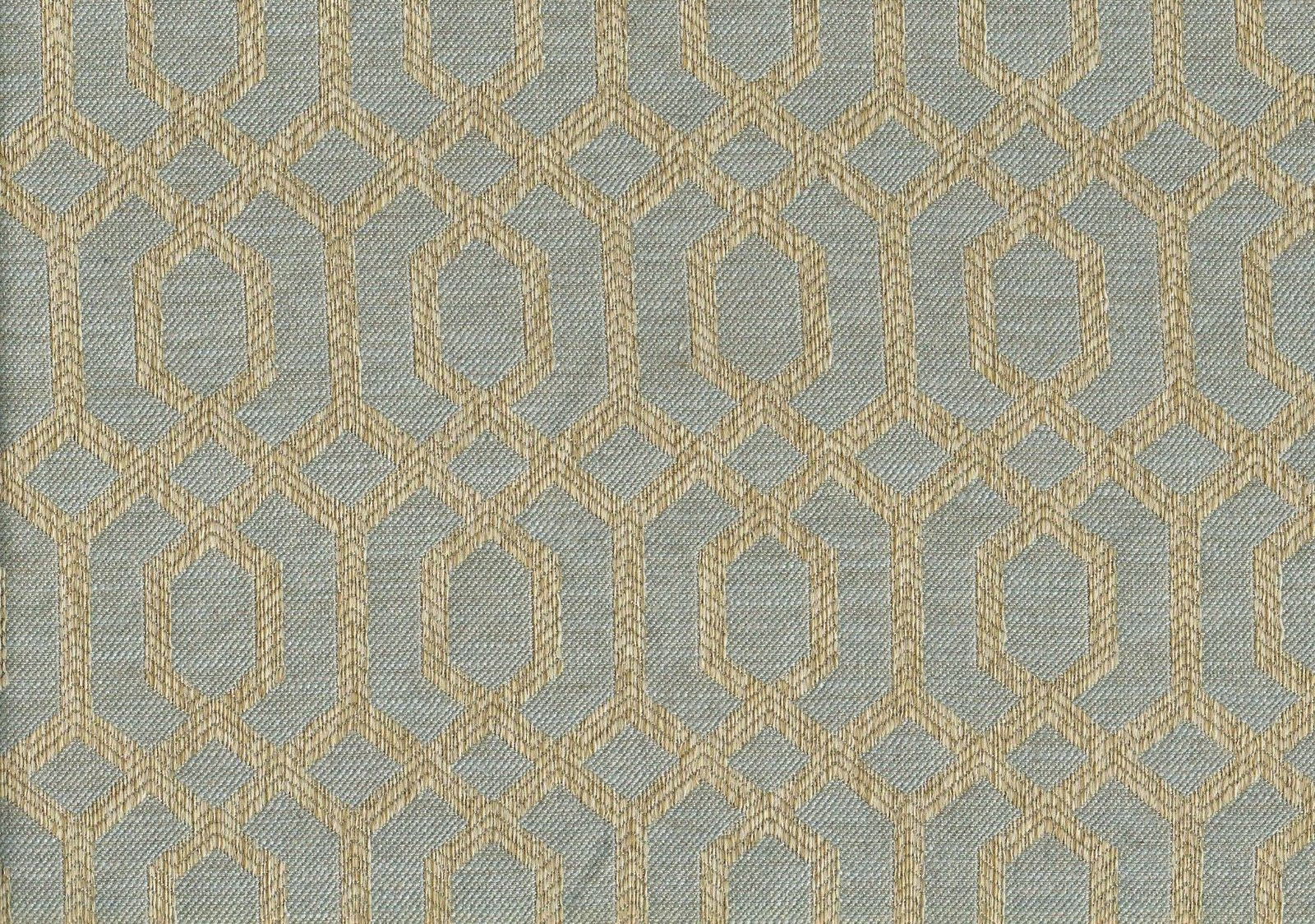Hamilton Fabric  Parquet Silver Sage Poly Blend Drapery Upholstery