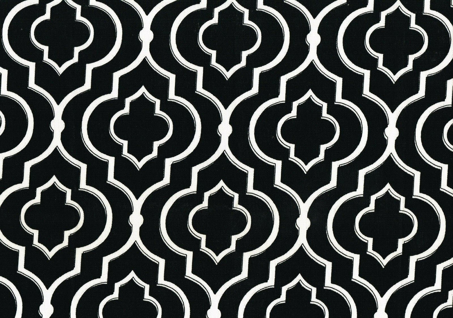 Mill Creek Fabric Dalg Tuxeda Black White Cotton  Drapery Upholstery 